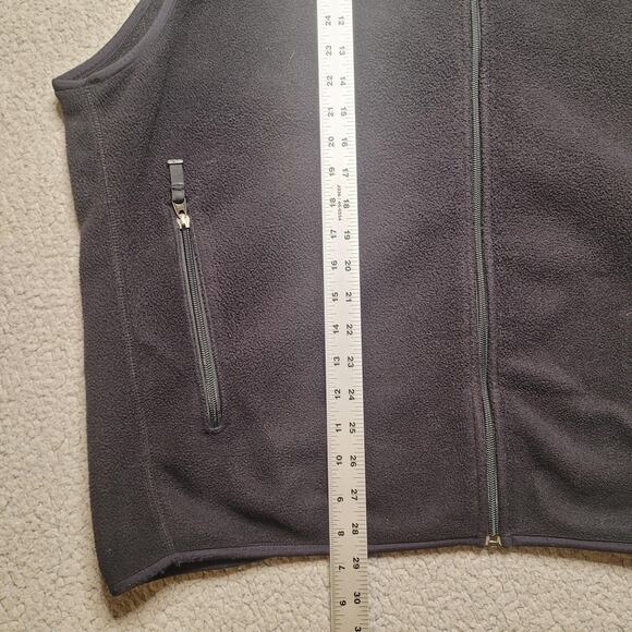 Patagonia Synchilla Vest Mens XXL Black Fleece Full Zip Pockets Warm Outdoors - Picture 9 of 9